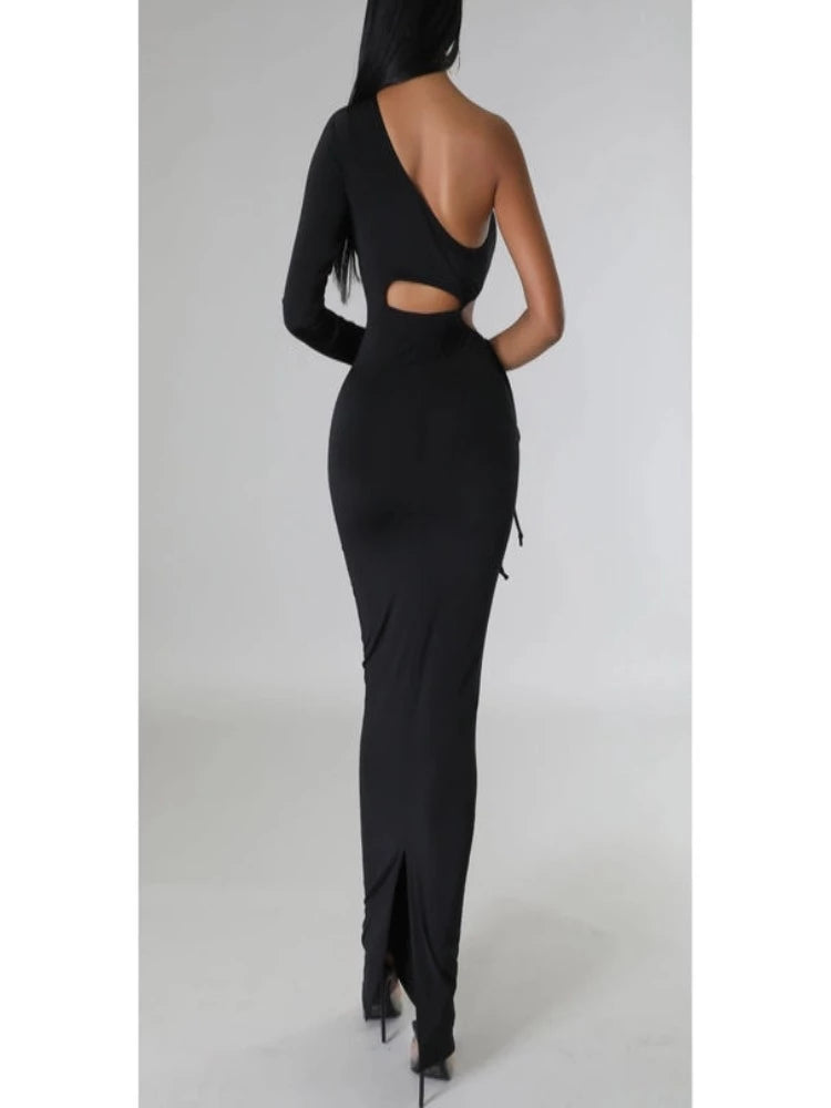 Cutout Slit Maxi Dress